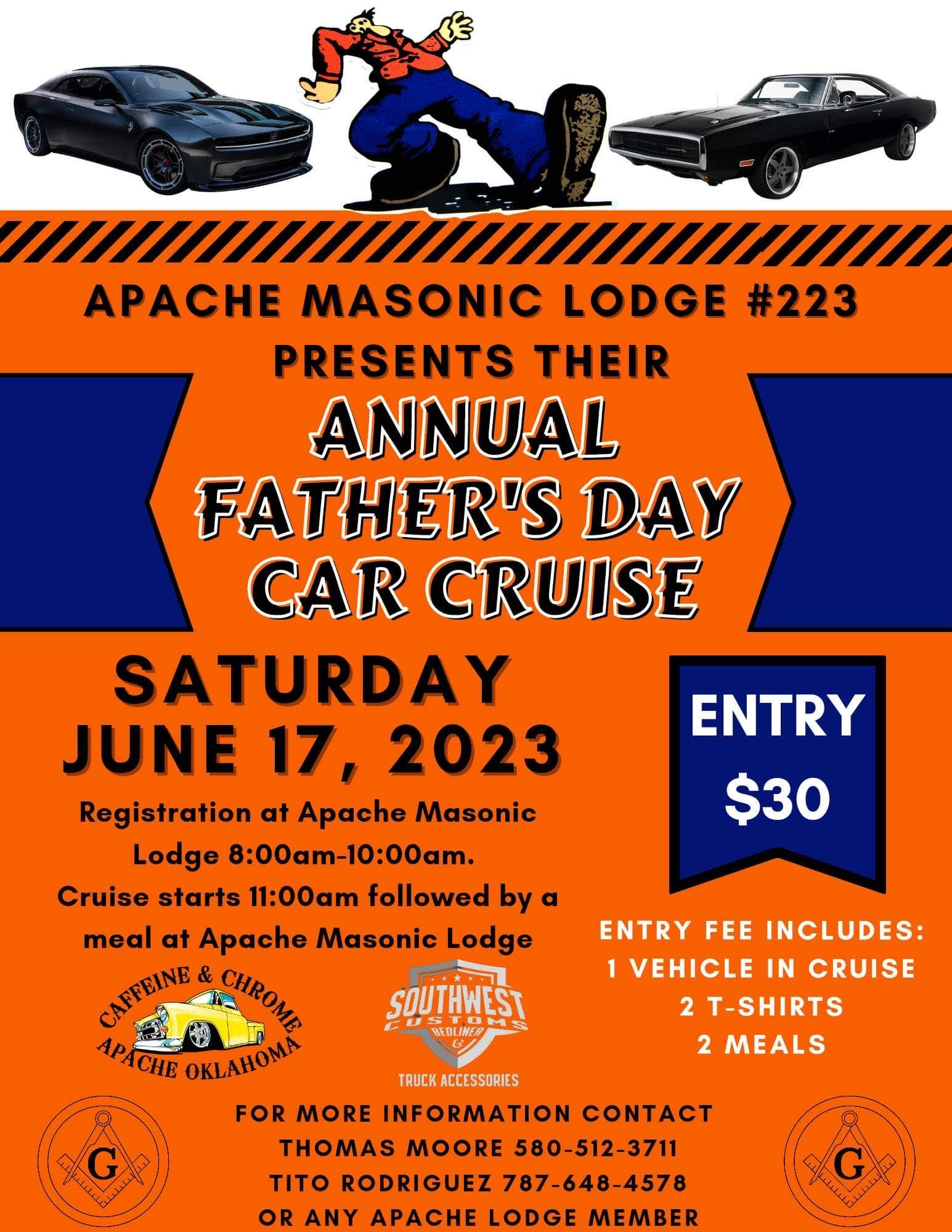 Apache Lodge #223 Car Cruise Flyer