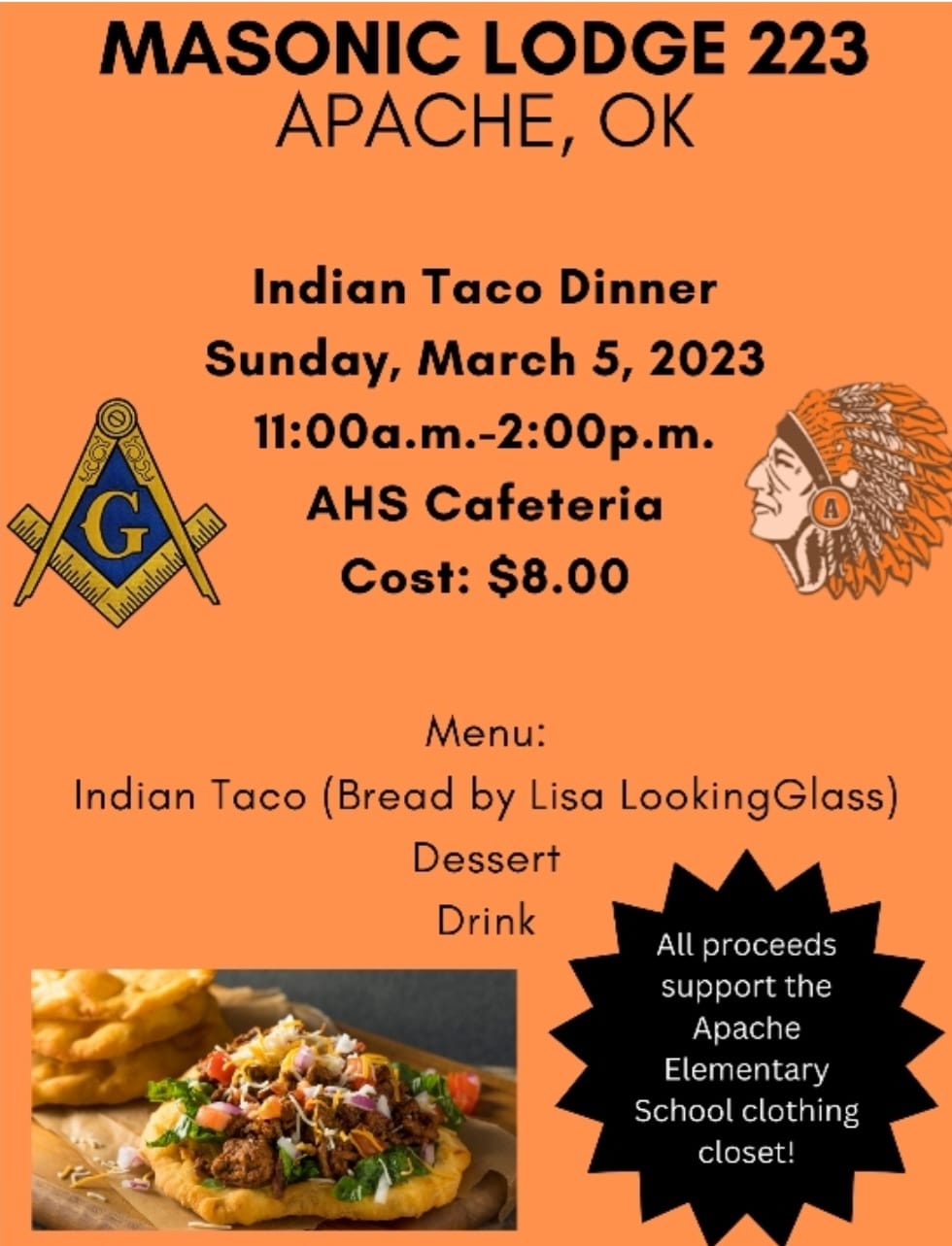 Taco Dinner Flyer